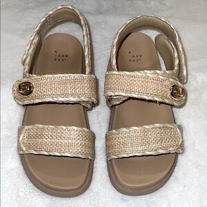 A New Day Tan Sandals with Cushioned Footbed